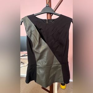 BCBG Maxazria Black Sleeveless Top